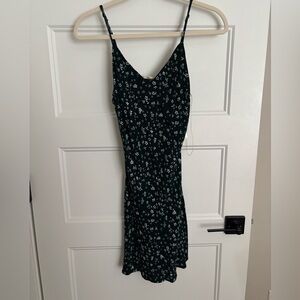 La Hearts Green Floral Mini Dress